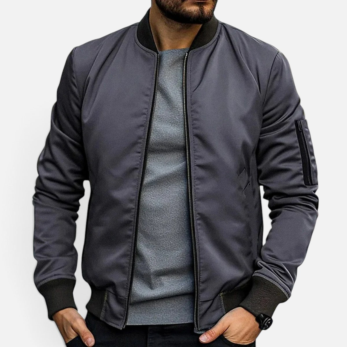Duvrier | Men's Classic Bomber Jacket