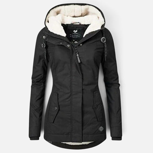 Duvrier | Women's Versatile Fleece Lined Coat with Hood