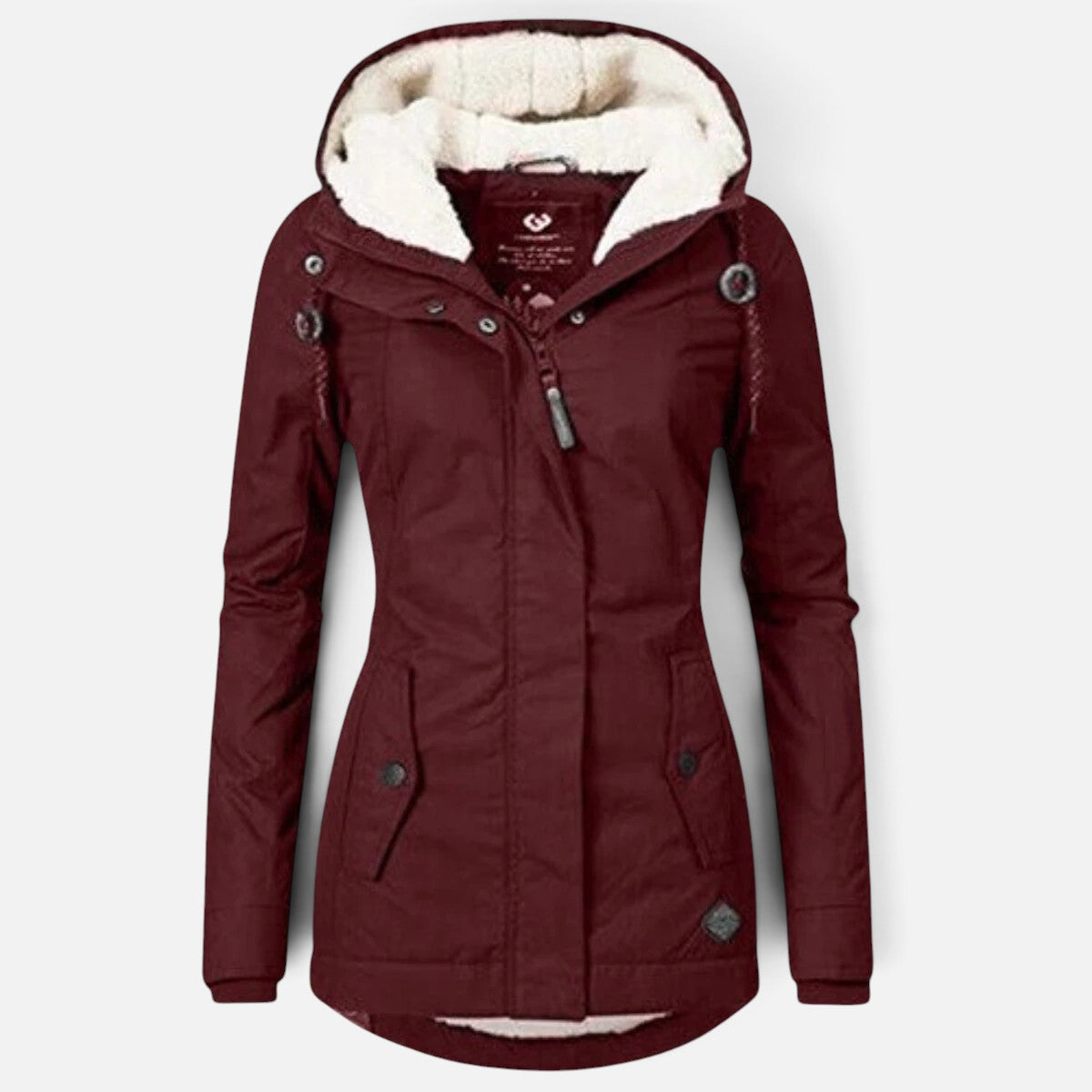 Duvrier | Women's Versatile Fleece Lined Coat with Hood