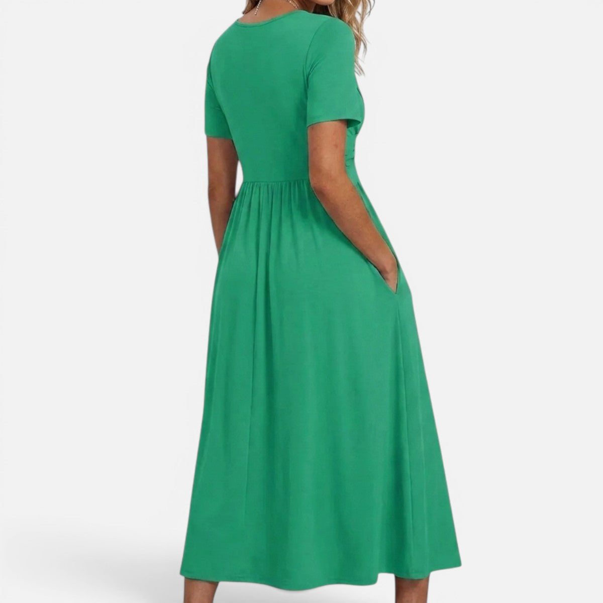 Duvrier | Women's Midi Dress With Tummy Control