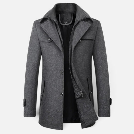 Duvrier | Men's Mid-Length Pea Coat