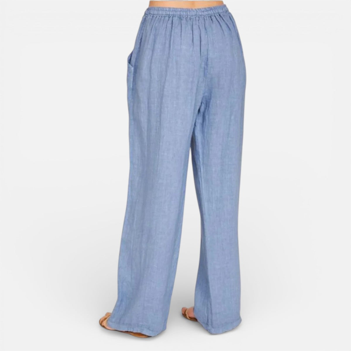 Duvrier | Women’s Lightweight Linen Trousers - Casual Daily Wear