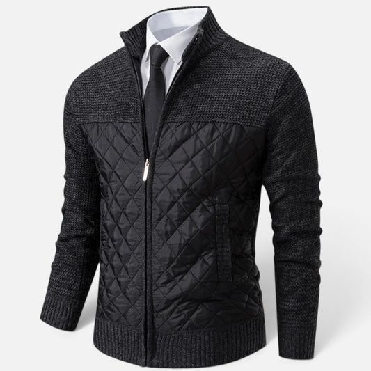 Duvrier | Men's Knitted Zip Up Cardigan