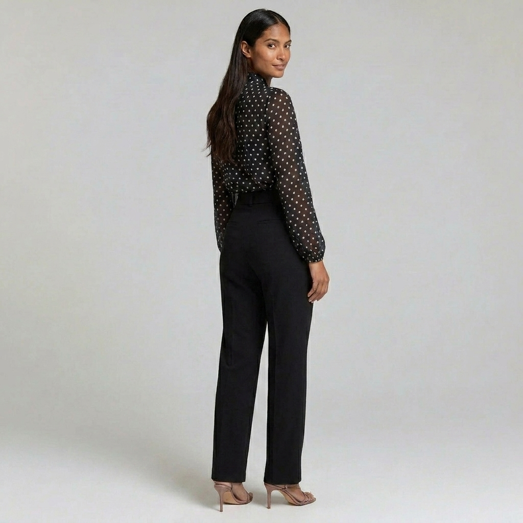 Duvrier | Women’s Polka Dot Blouse – Casual Evening Blouse
