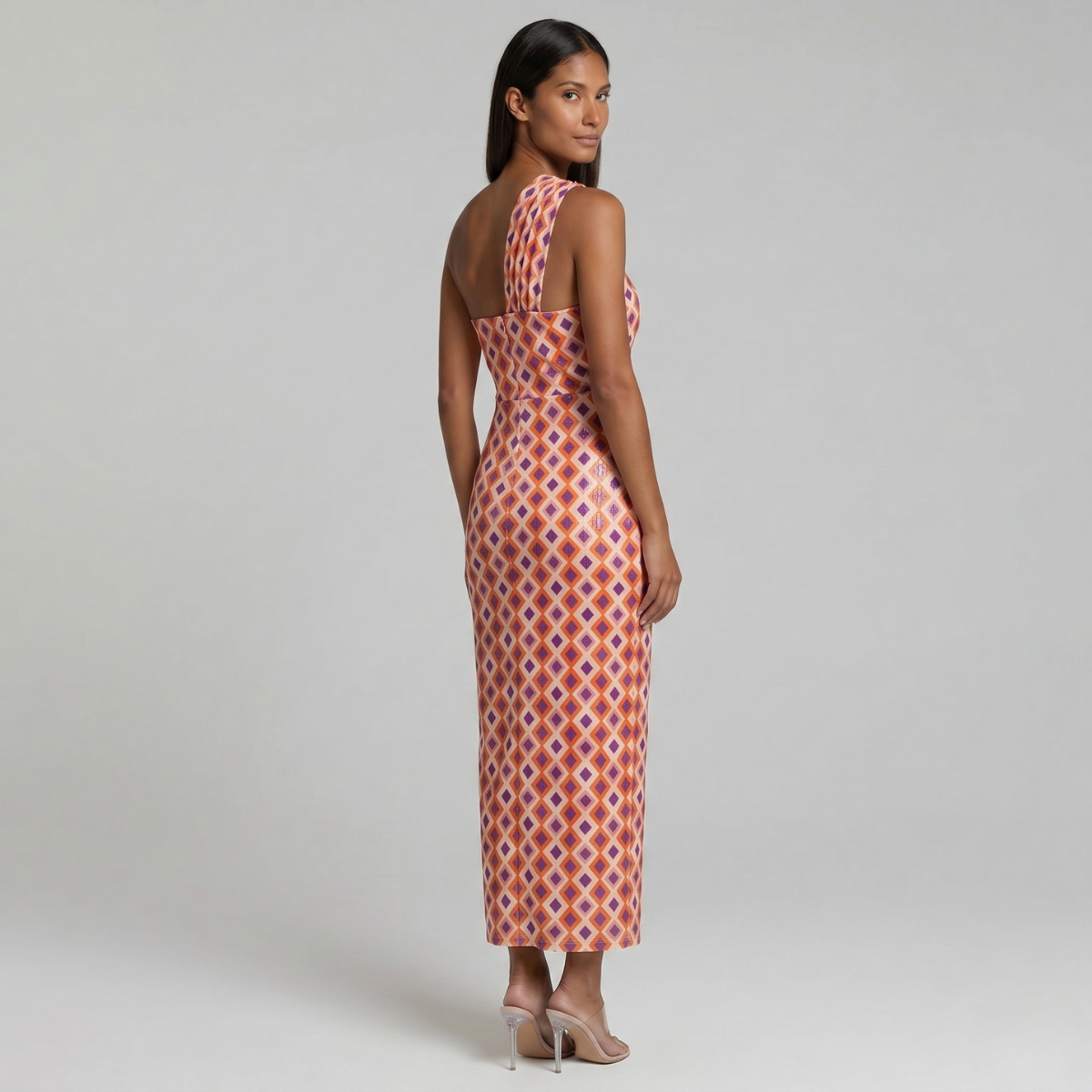 Duvrier | Women’s One-Shoulder Midi Dress - Weddings & Summer Events
