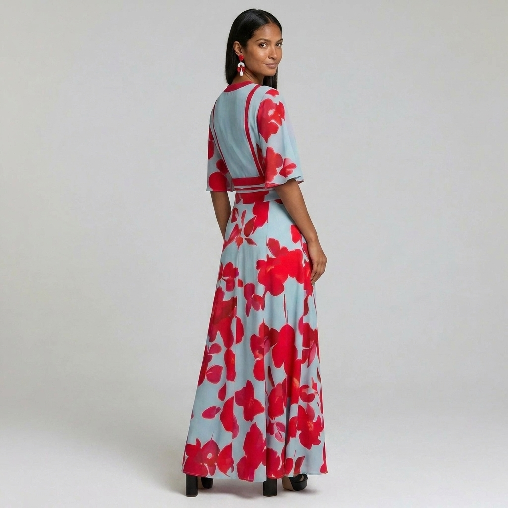 Duvrier | Women’s Floral Maxi Dress - Spring and Summer Wear