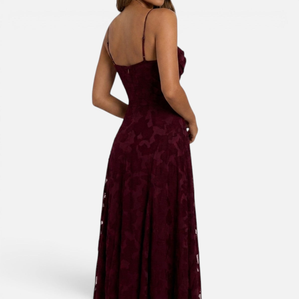 Duvrier | Women’s Floral Pattern Sleeveless Maxi Dress