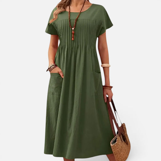 Duvrier | Women's Relaxed Fit Day Midi Dress