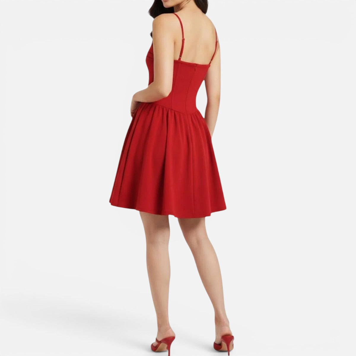 Duvrier | Women's Ruched Cami Mini Dress