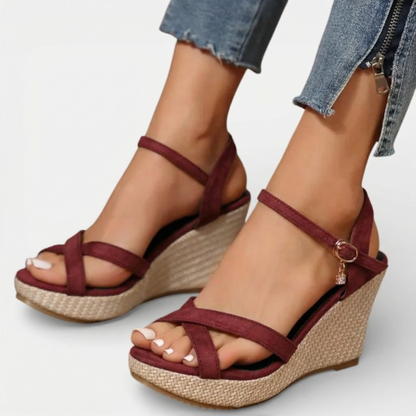 Duvrier | Women’s Comfortable Wedge Sandals - Summer Casual Wear