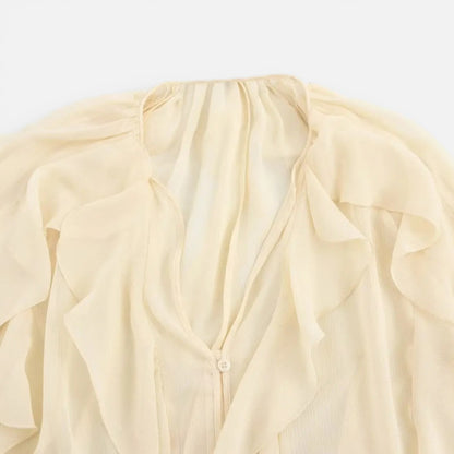 Duvrier | Women’s Elegant Chiffon blouse - Lightweight Daily Wear