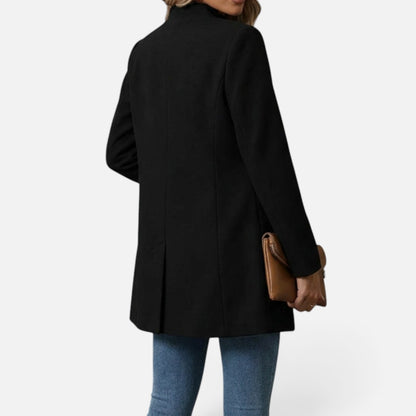 Duvrier | Women's Button Front A-Line Coat