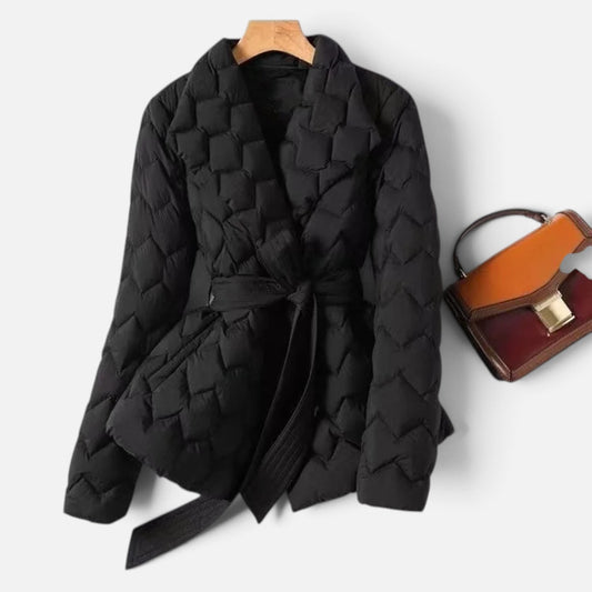 Duvrier | Women's Quilted Belted Jacket