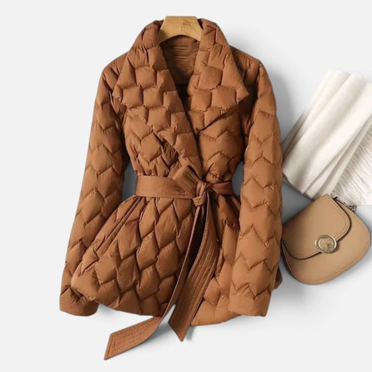 Duvrier | Women's Quilted Belted Jacket