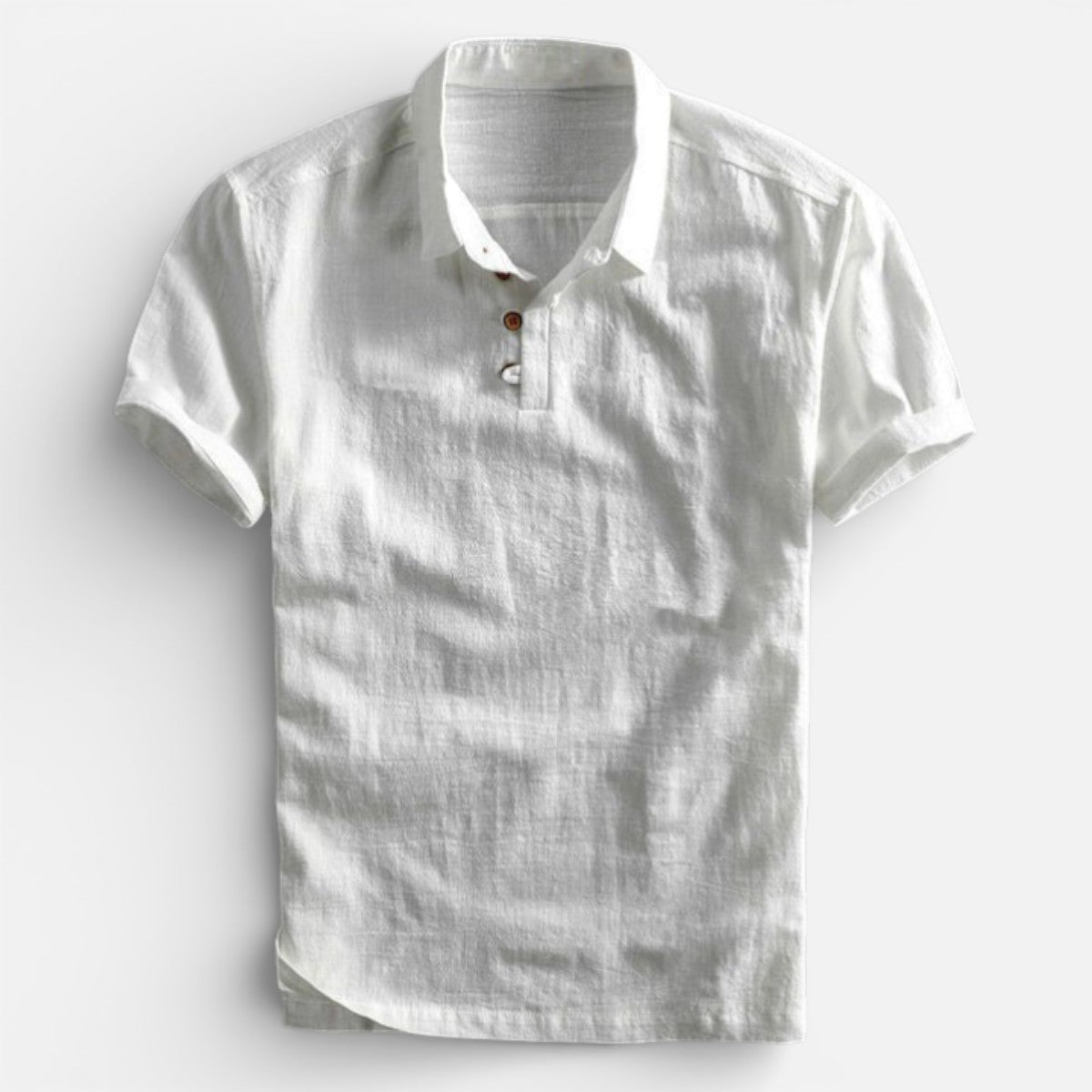 Duvrier | Men’s Lightweight Linen Polo Shirt- Breathable Holiday Wear