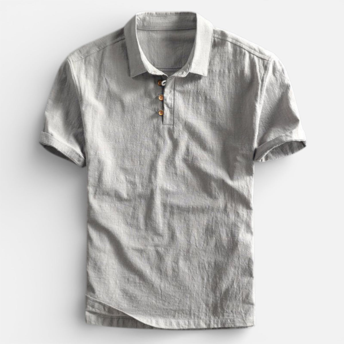 Duvrier | Men’s Lightweight Linen Polo Shirt- Breathable Holiday Wear
