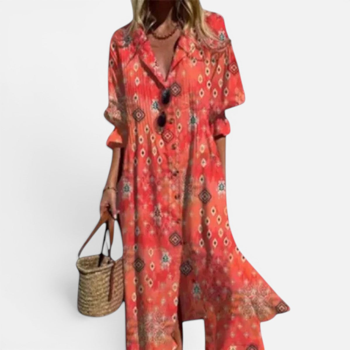 Duvrier | Women's Elegant Boho Maxi Dress