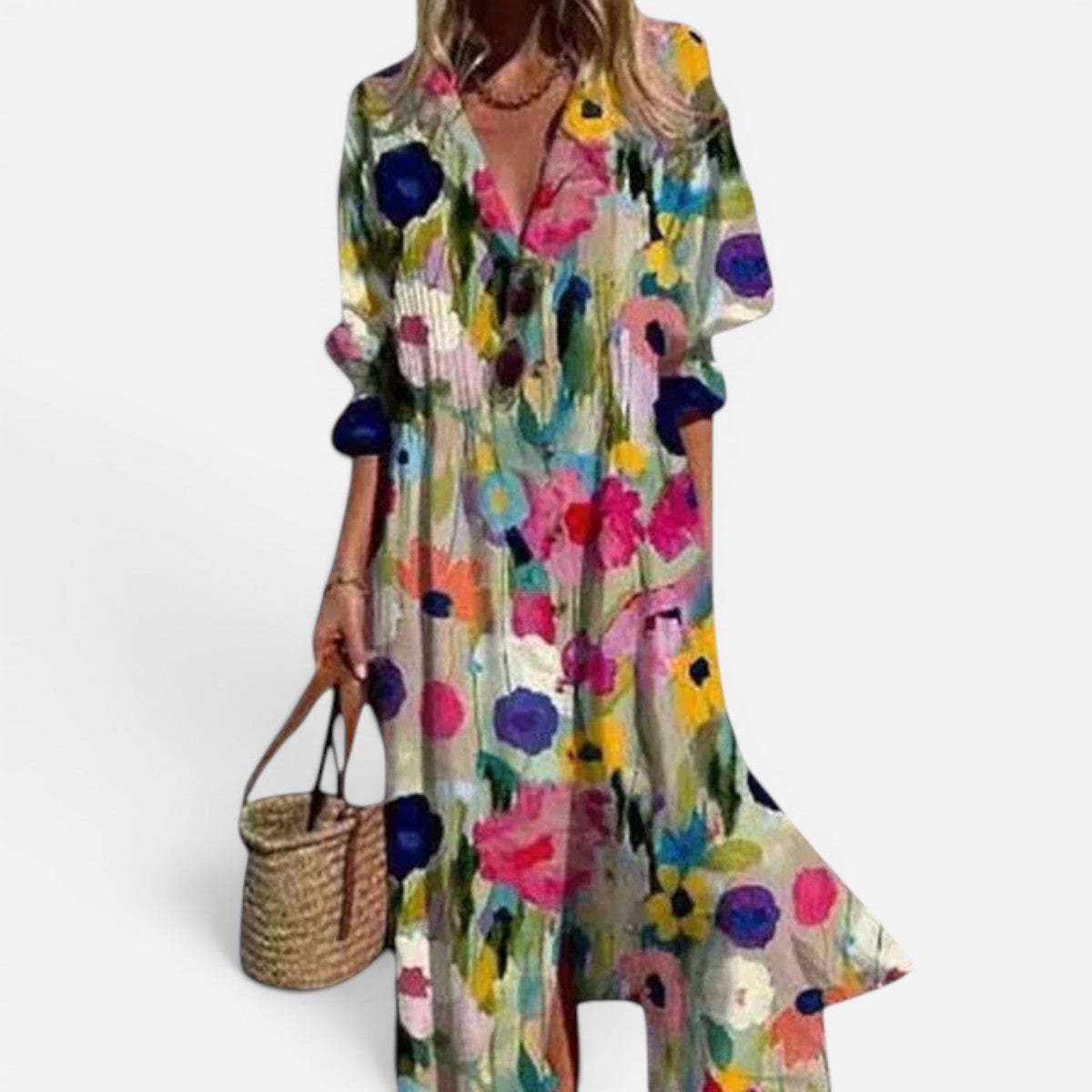 Duvrier | Women's Elegant Boho Maxi Dress