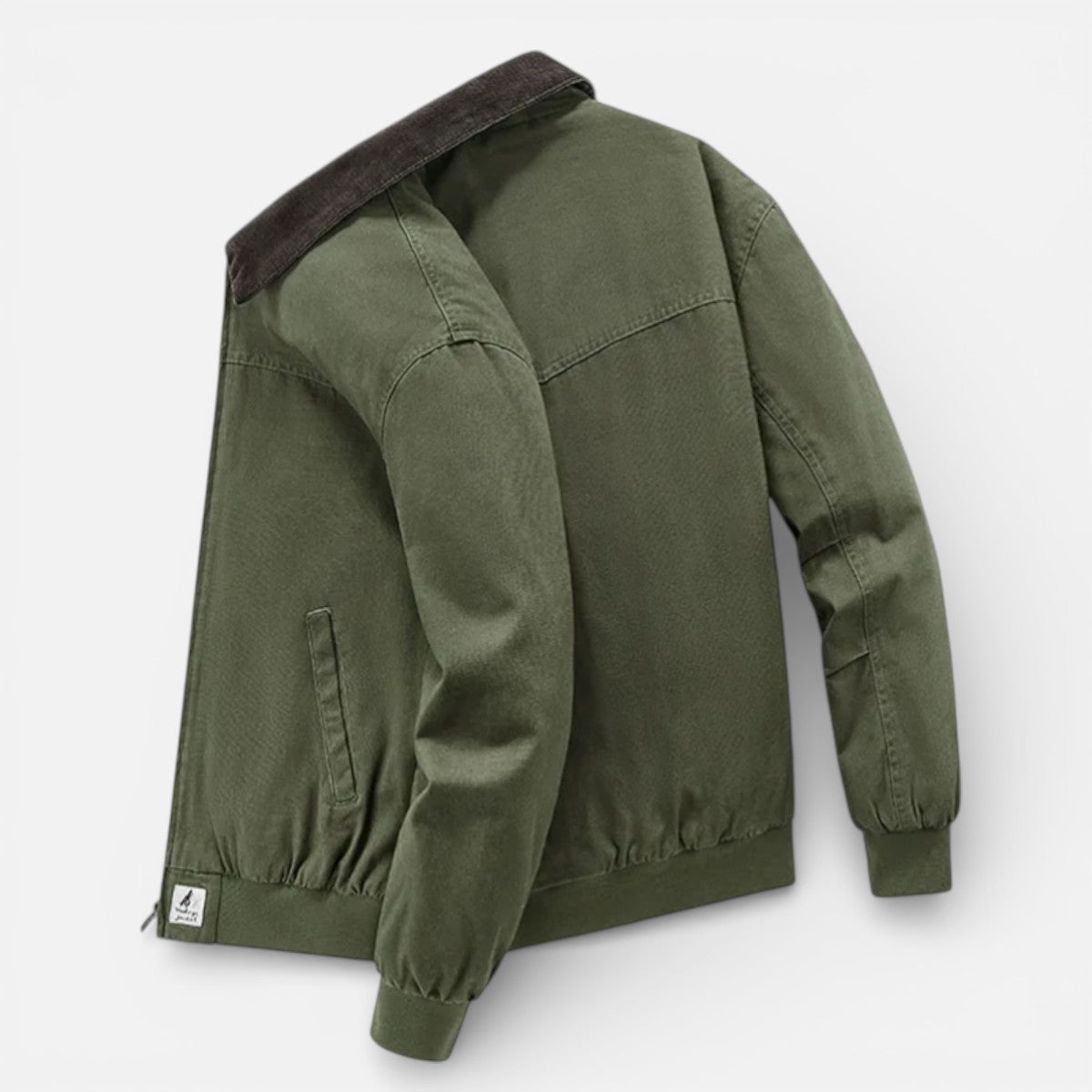 Duvrier | Men’s Cotton Corduroy Bomber Jacket – Daily Casual Wear