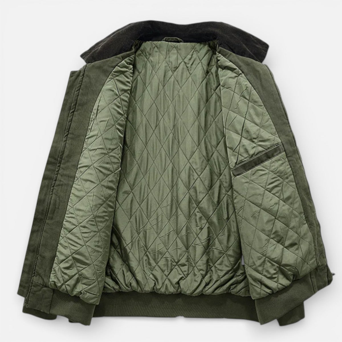 Duvrier | Men’s Cotton Corduroy Bomber Jacket – Daily Casual Wear