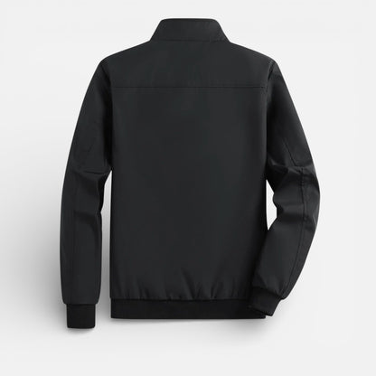 Duvrier | Men’s Zip-Up Tin Bomber Jacket - Casual Everyday Wear