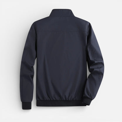 Duvrier | Men’s Zip-Up Tin Bomber Jacket - Casual Everyday Wear