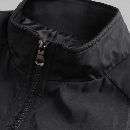 Duvrier | Men’s Zip-Up Tin Bomber Jacket - Casual Everyday Wear