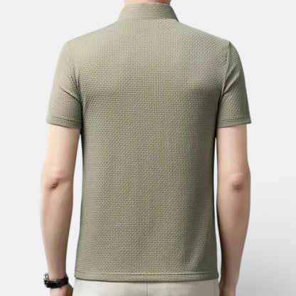 Duvrier | Men’s Short Sleeve Breathable Polo Shirt - Smart Casual Wear