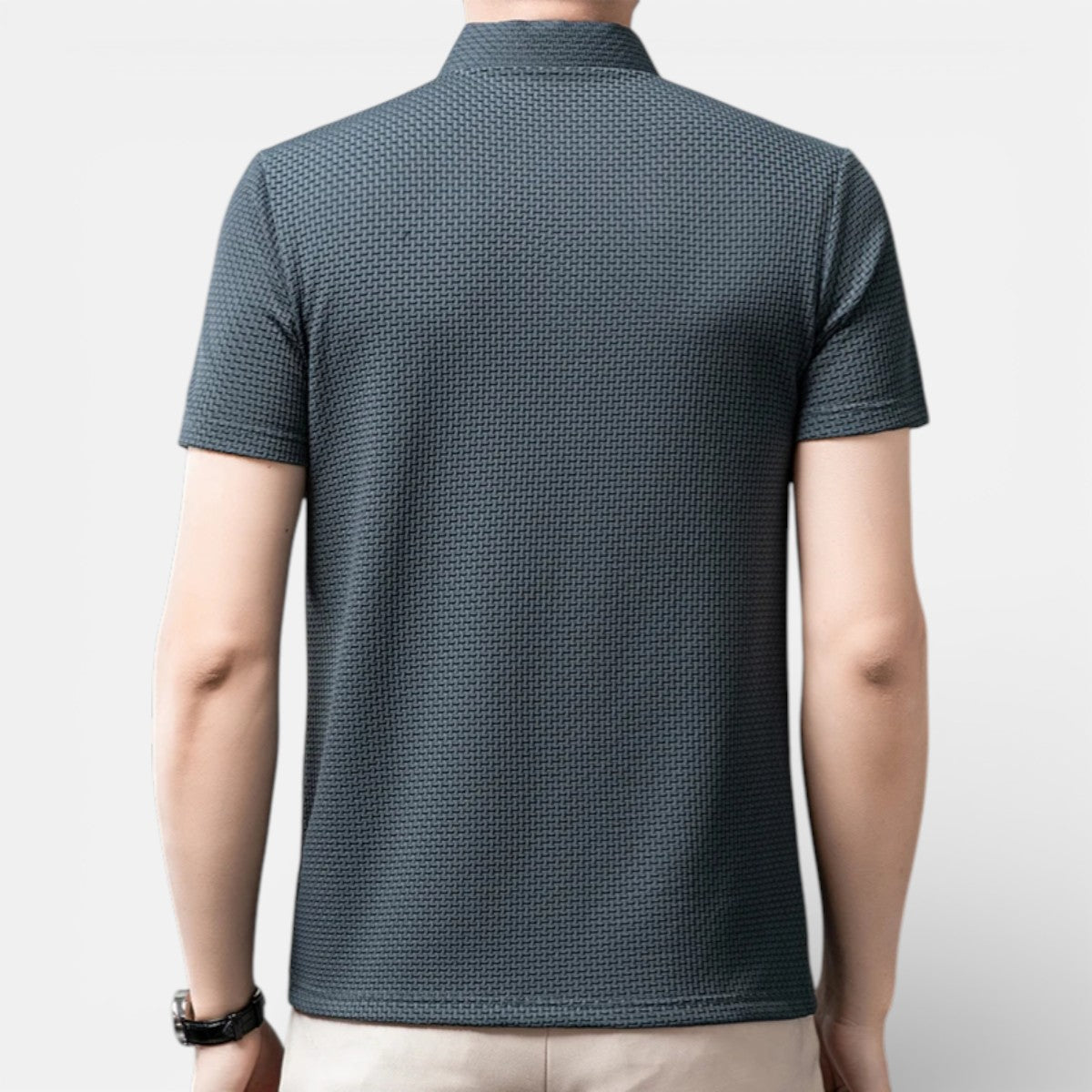 Duvrier | Men’s Short Sleeve Breathable Polo Shirt - Smart Casual Wear