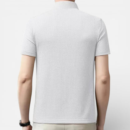 Duvrier | Men’s Short Sleeve Breathable Polo Shirt - Smart Casual Wear