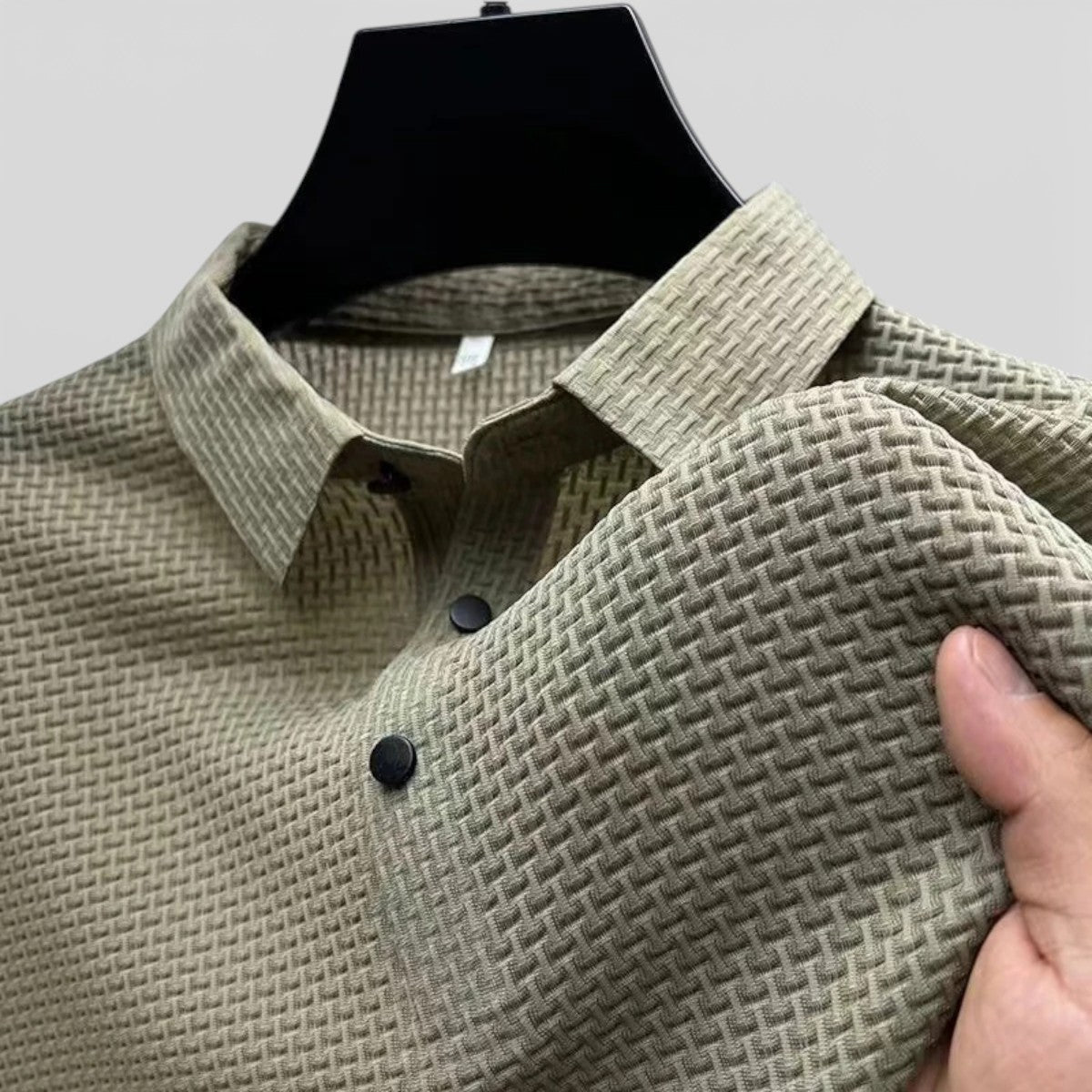 Duvrier | Men’s Short Sleeve Breathable Polo Shirt - Smart Casual Wear