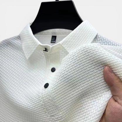 Duvrier | Men’s Short Sleeve Breathable Polo Shirt - Smart Casual Wear