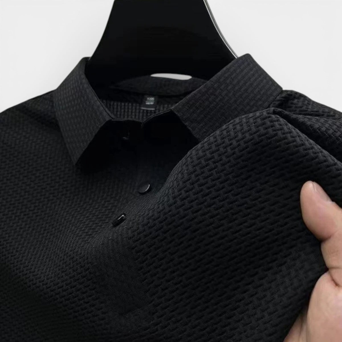 Duvrier | Men’s Short Sleeve Breathable Polo Shirt - Smart Casual Wear