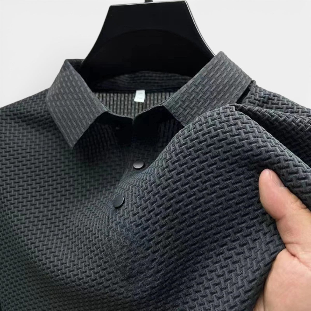 Duvrier | Men’s Short Sleeve Breathable Polo Shirt - Smart Casual Wear