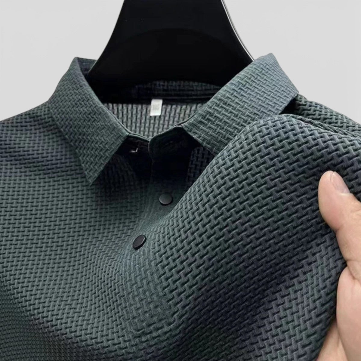 Duvrier | Men’s Short Sleeve Breathable Polo Shirt - Smart Casual Wear