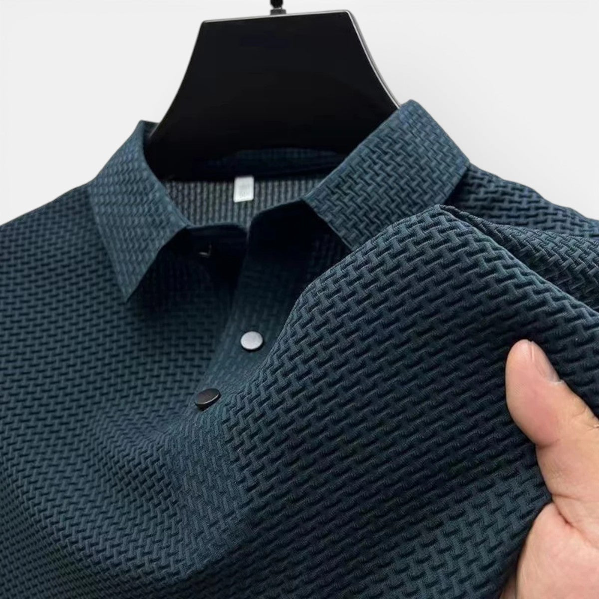 Duvrier | Men’s Short Sleeve Breathable Polo Shirt - Smart Casual Wear