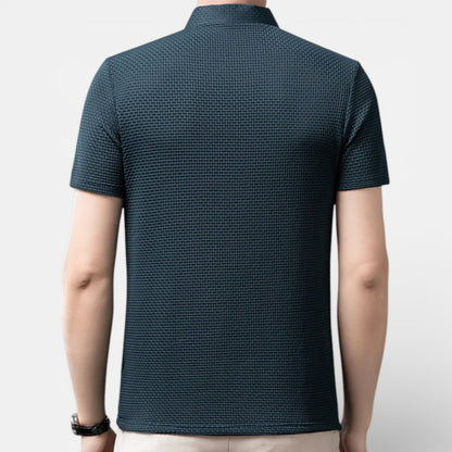 Duvrier | Men’s Short Sleeve Breathable Polo Shirt - Smart Casual Wear