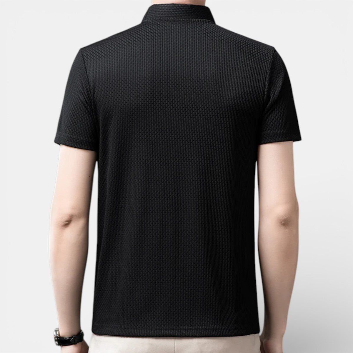Duvrier | Men’s Short Sleeve Breathable Polo Shirt - Smart Casual Wear