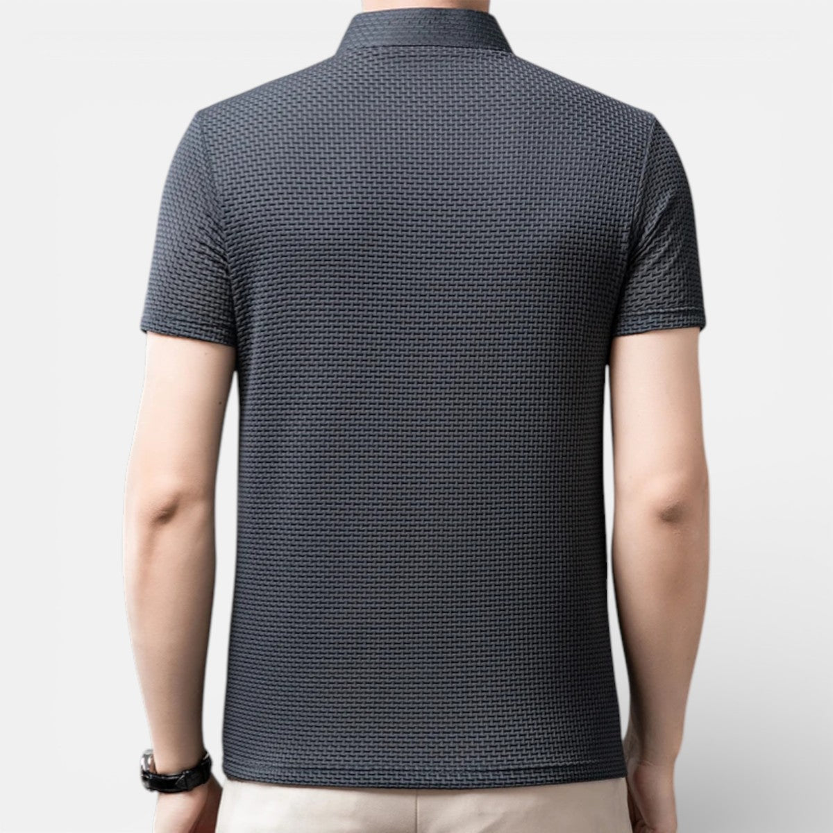 Duvrier | Men’s Short Sleeve Breathable Polo Shirt - Smart Casual Wear