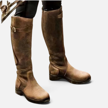 Duvrier | Women's Orthopaedic Leather Buckle Boots