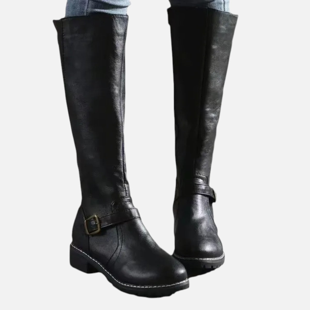 Duvrier | Women's Orthopqedic Buckle Leather Boots