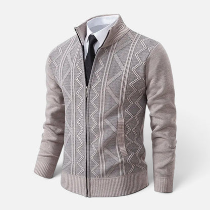 Duvrier | Men's Full-Zip Cardigan Sweater