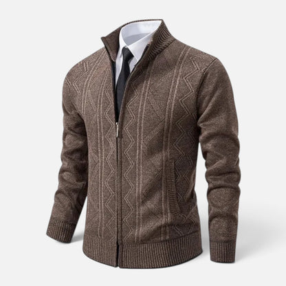 Duvrier | Men's Full-Zip Cardigan Sweater