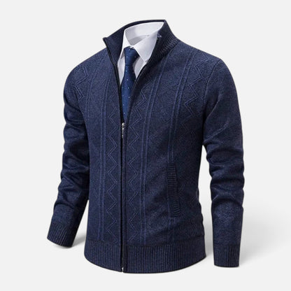 Duvrier | Men's Full-Zip Cardigan Sweater