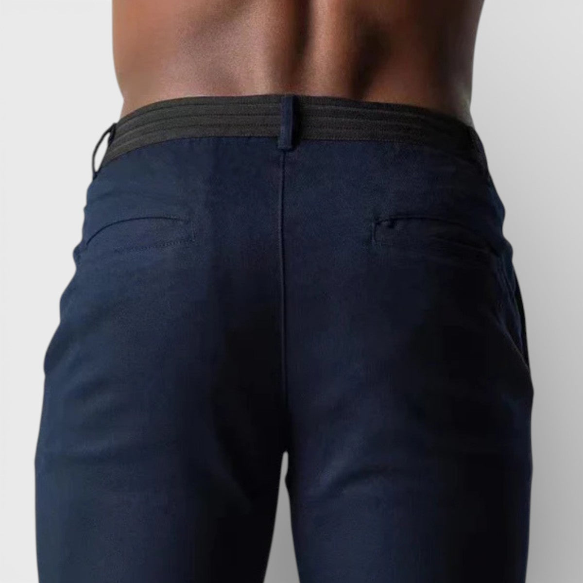 Duvrier | Men’s Slim Fit Stretch Chino Trousers - Smart Casual Wear