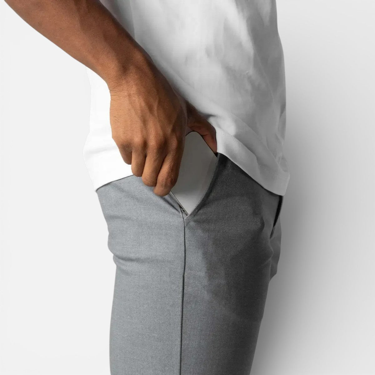 Duvrier | Men’s Slim Fit Stretch Chino Trousers - Smart Casual Wear