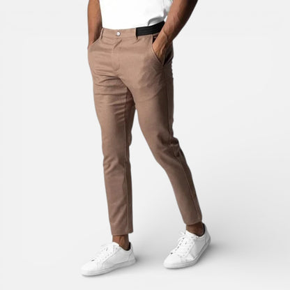 Duvrier | Men’s Slim Fit Stretch Chino Trousers - Smart Casual Wear