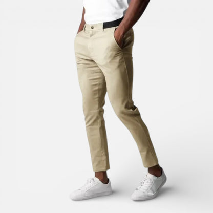 Duvrier | Men’s Slim Fit Stretch Chino Trousers - Smart Casual Wear