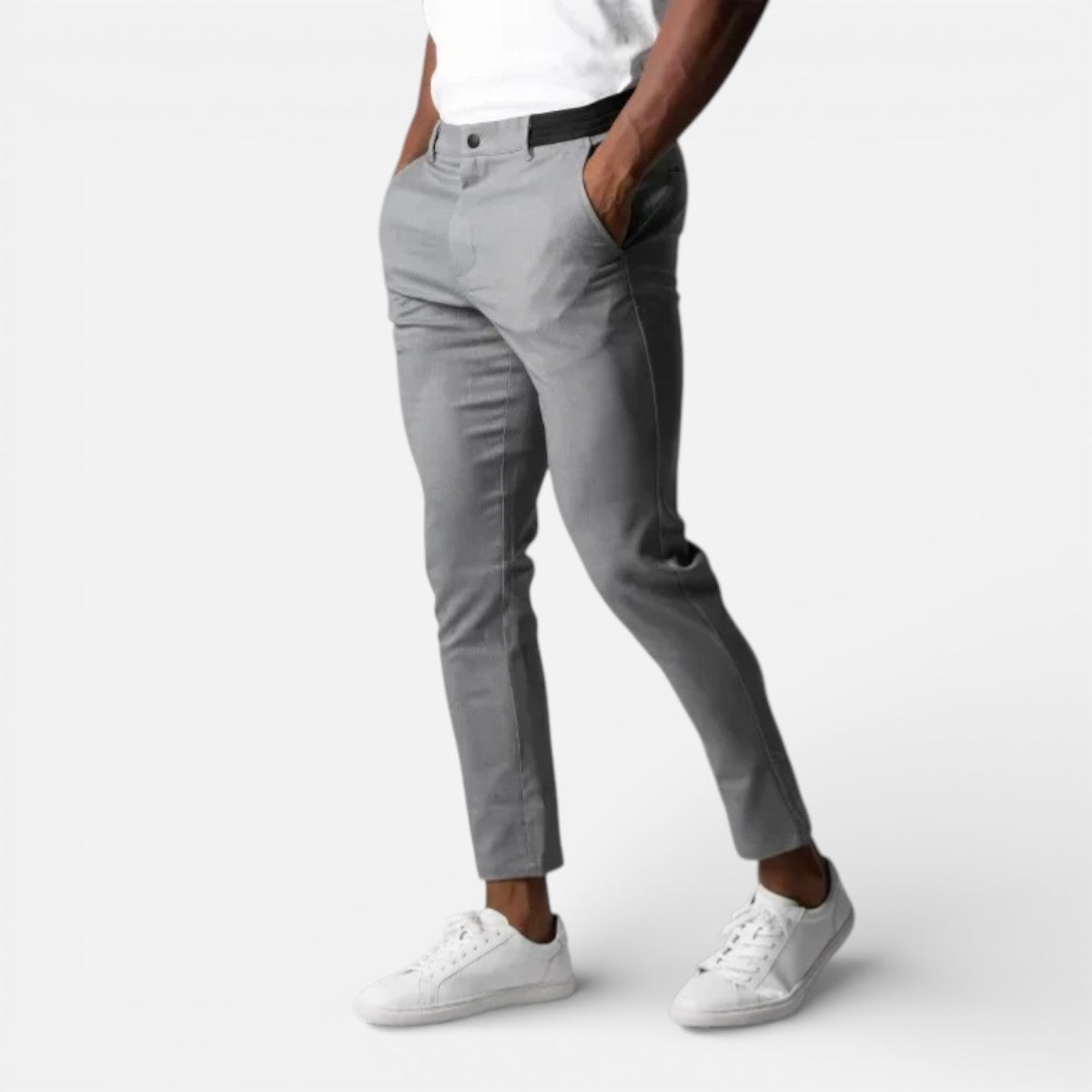 Duvrier | Men’s Slim Fit Stretch Chino Trousers - Smart Casual Wear