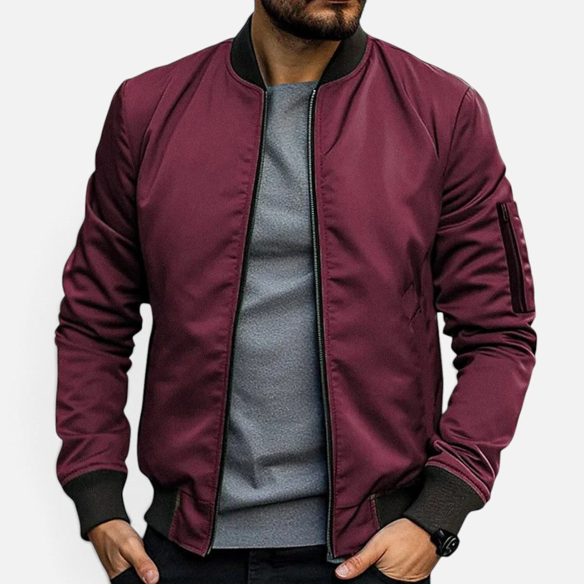 Duvrier | Men's Classic Bomber Jacket